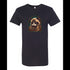 BELLA CANVAS MEN'S LONG BODY URBAN TEE 3006 Minimalistic illustration of character of cat. Bad morning